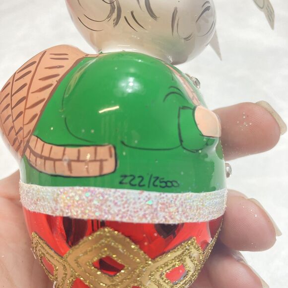 Waterford Glass Limited Ed Christmas Ornament 'In For The Night Santa' w/ Box - Picture 7 of 10